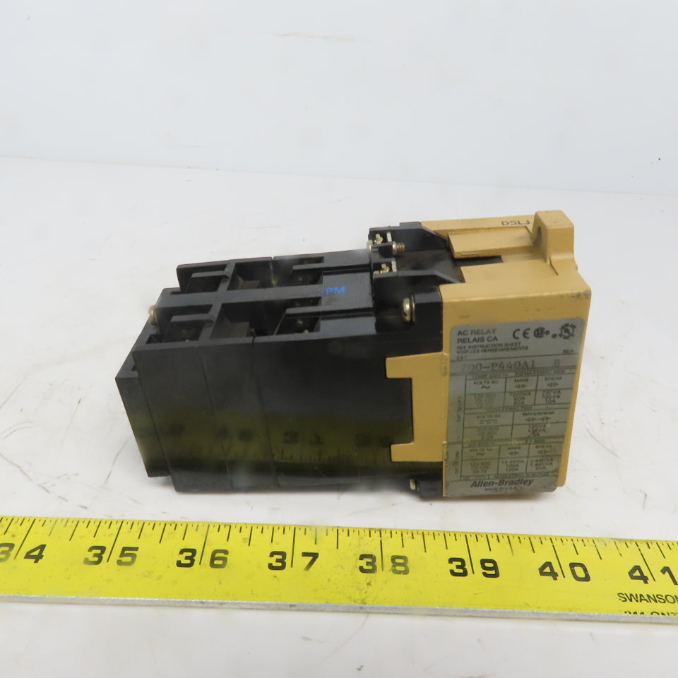 Allen Bradley 700-P440A1 Ser. B Control Relay 4 NOC & 4 NCC 120 VAC 60 HZ COIL