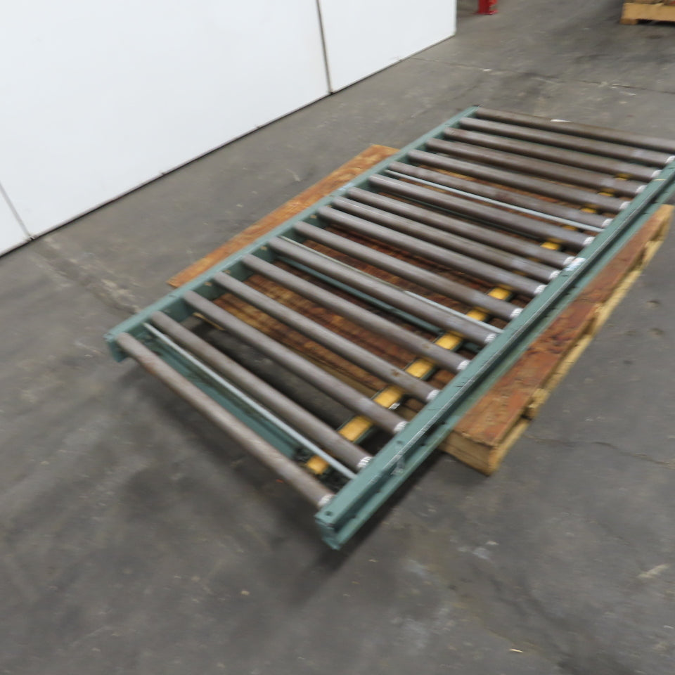 36" x 72" Gravity Roller Case Conveyor Section W/ Air Pressure Brake