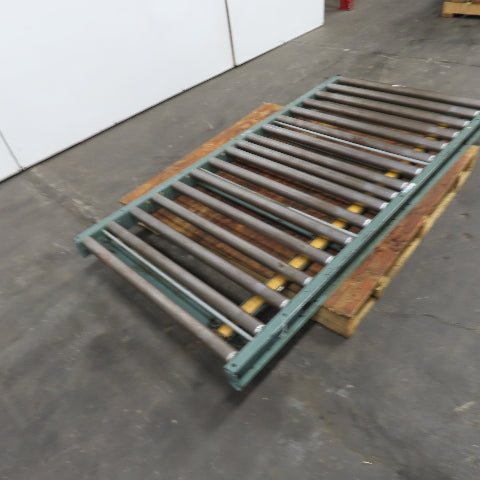 36" x 72" Gravity Roller Case Conveyor Section W/ Air Pressure Brake