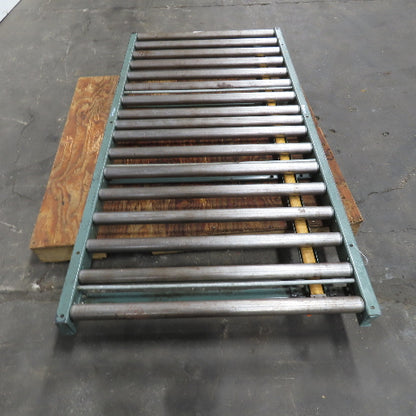 36" x 72" Gravity Roller Case Conveyor Section W/ Air Pressure Brake
