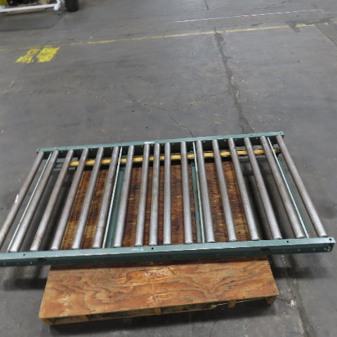 36" x 72" Gravity Roller Case Conveyor Section W/ Air Pressure Brake