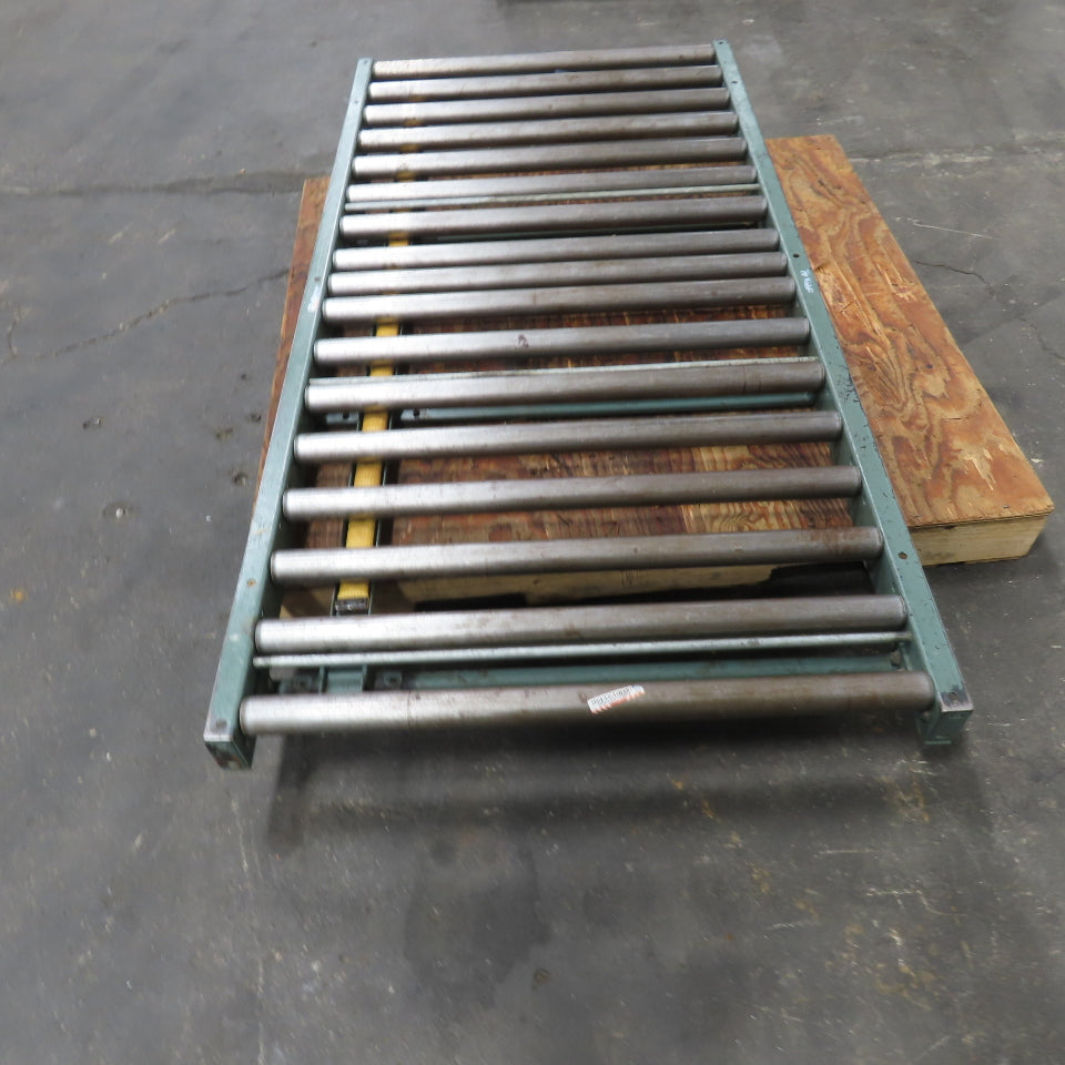 36" x 72" Gravity Roller Case Conveyor Section W/ Air Pressure Brake