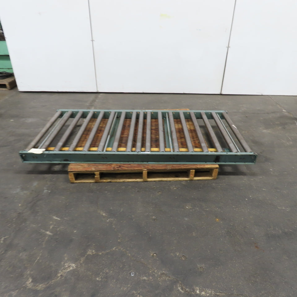 36" x 72" Gravity Roller Case Conveyor Section W/ Air Pressure Brake