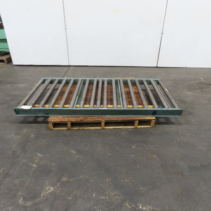 36" x 72" Gravity Roller Case Conveyor Section W/ Air Pressure Brake