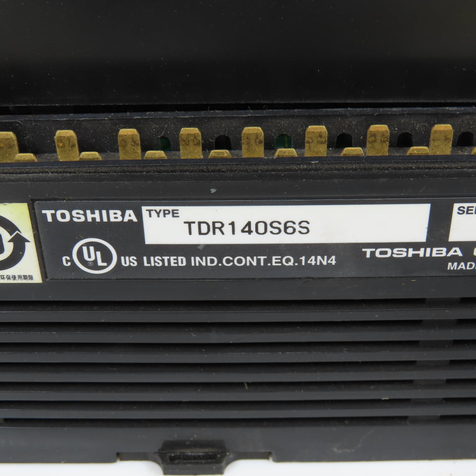 Toshiba TDR140S6S PLC Programmable Controller 24VDC Input 100-240VAC 50-60Hz 2A