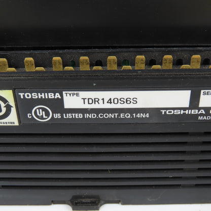 Toshiba TDR140S6S PLC Programmable Controller 24VDC Input 100-240VAC 50-60Hz 2A