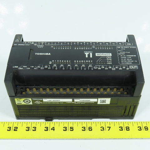 Toshiba TDR140S6S PLC Programmable Controller 24VDC Input 100-240VAC 50-60Hz 2A