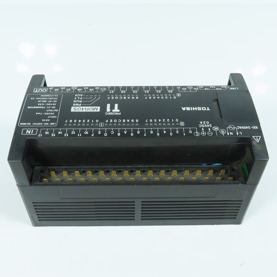 Toshiba TDR140S6S PLC Programmable Controller 24VDC Input 100-240VAC 50-60Hz 2A