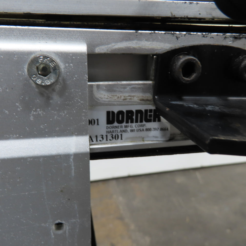 Dorner 12" x 72" Slider Bed Belt Conveyor 30FPM 1/4Hp 110V 1Ph