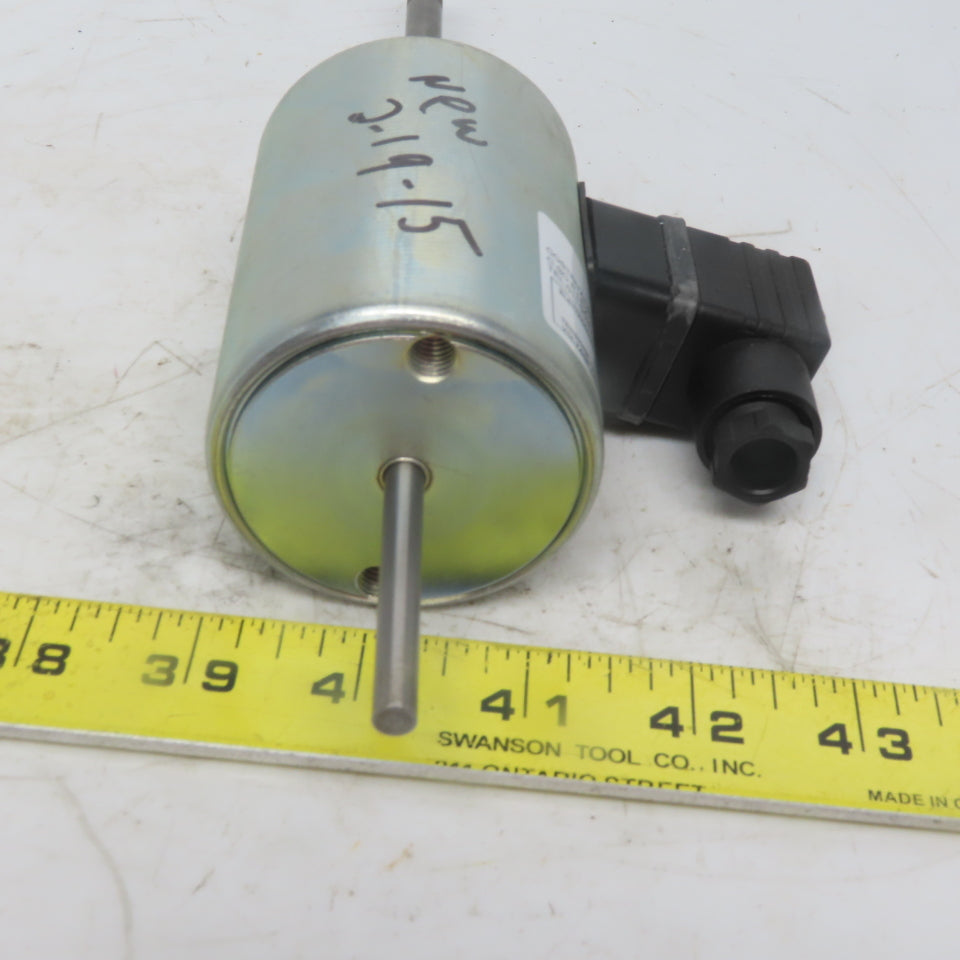 C.E.I S22-26701024 Electric Solenoid Actuator 24VDC 25W 8mm x 1.25 20mm Stroke