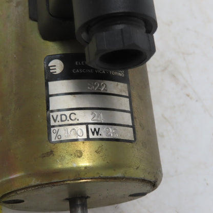 C.E.I S22 Electric Solenoid Actuator 24VDC 25W 8mm 1.25 Thread 20mm Stroke