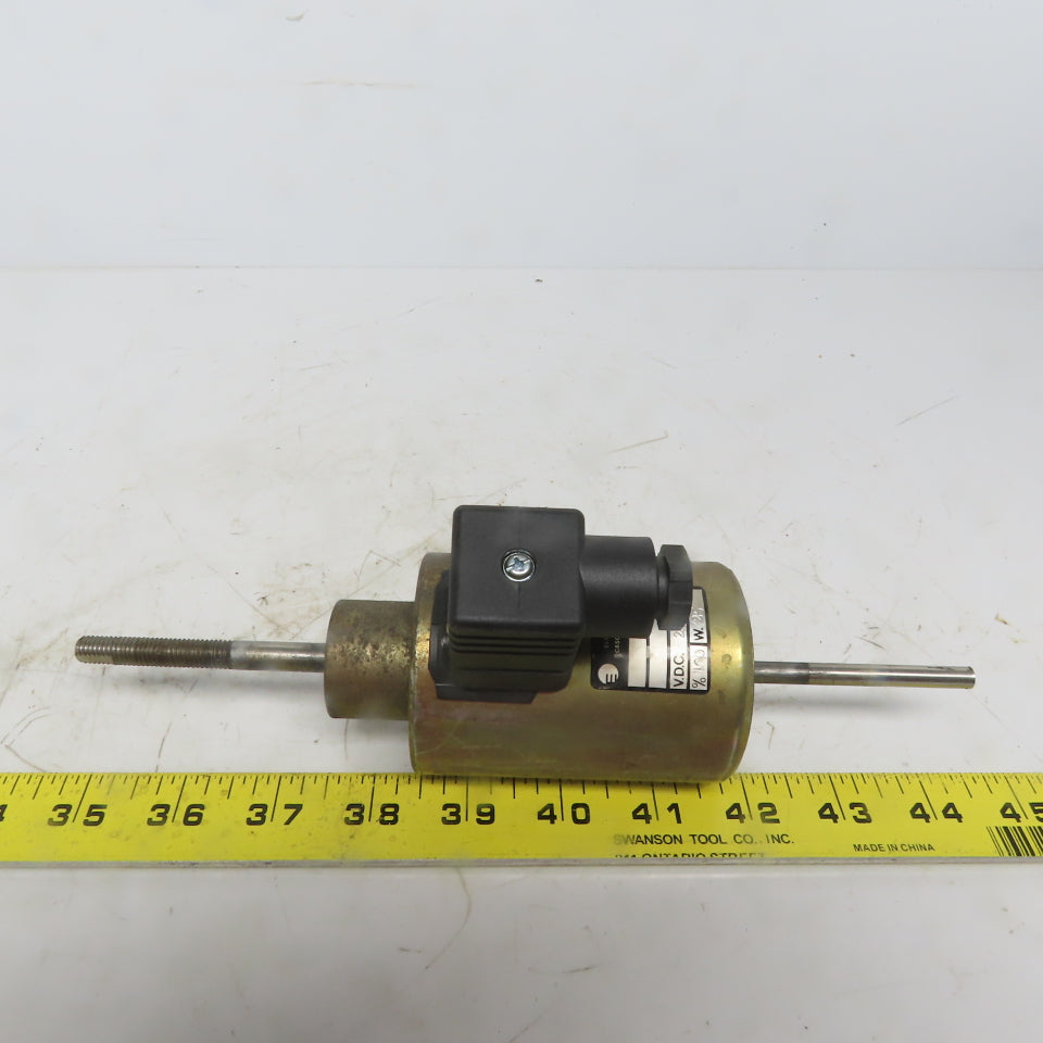 C.E.I S22 Electric Solenoid Actuator 24VDC 25W 8mm 1.25 Thread 20mm Stroke