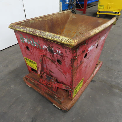 1/3 CU Yard Self Dumping Trash Scrap Hopper