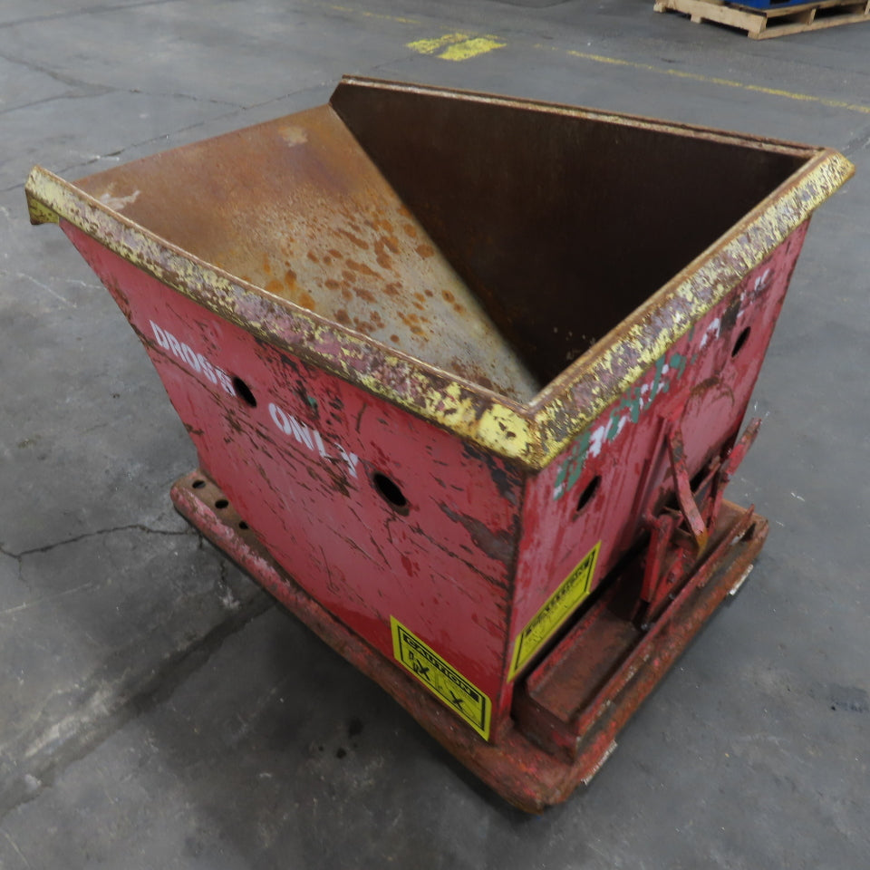 1/3 CU Yard Self Dumping Trash Scrap Hopper
