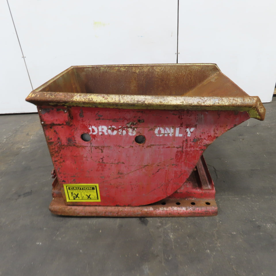 1/3 CU Yard Self Dumping Trash Scrap Hopper