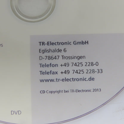 TR-Electronic GmbH 490-01002 Programming Software Drivers & Support DVD