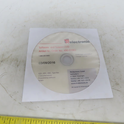 TR-Electronic GmbH 490-01002 Programming Software Drivers & Support DVD