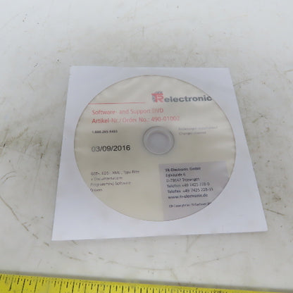 TR-Electronic GmbH 490-01002 Programming Software Drivers & Support DVD