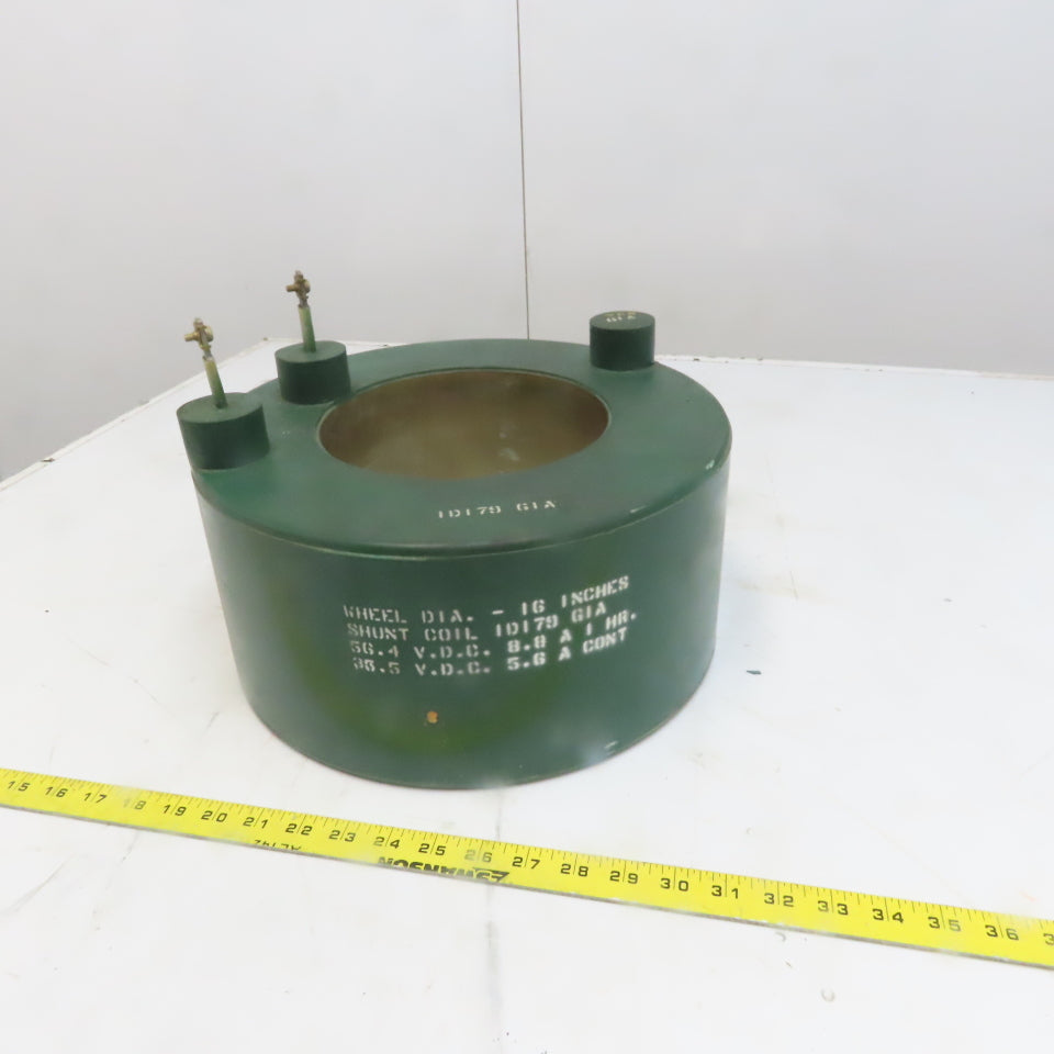 GE General Electric 1D179 G1A Shunt Trip Coil 54.4VDC 8.8A 16" Wheel Diameter