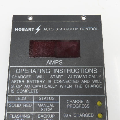 Hobart 450C Battery Charger Auto Start/Stop Control Parts Or Repair