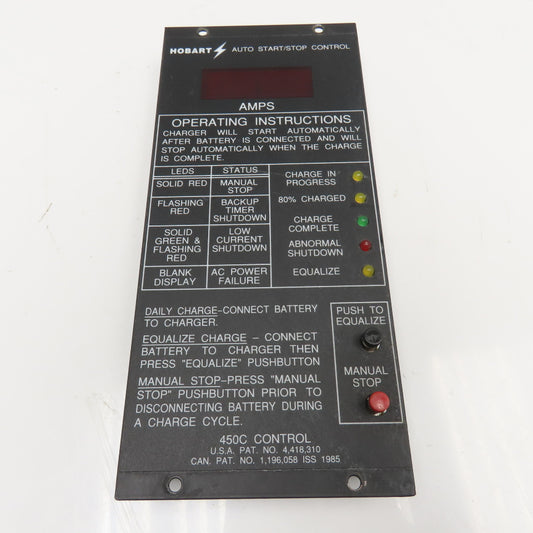 Hobart 450C Battery Charger Auto Start/Stop Control Parts Or Repair