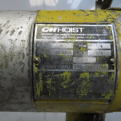 Lodestar Model A 1/8 Ton Electric Chain Hoist 10' Lift 32FPM 115V 1Ph