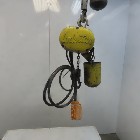 Lodestar Model A 1/8 Ton Electric Chain Hoist 10' Lift 32FPM 115V 1Ph