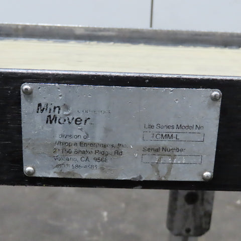 Mini Mover TCMM-L 12" x 60" Slide Bed Belt Conveyor 115V 1Ph Variable 0-25FPM