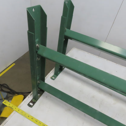 42" Wide Conveyor Legs Floor Support 22" to 38" Adjustable Height Lot of 2