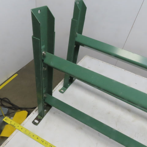42" Wide Conveyor Legs Floor Support 22" to 38" Adjustable Height Lot of 2