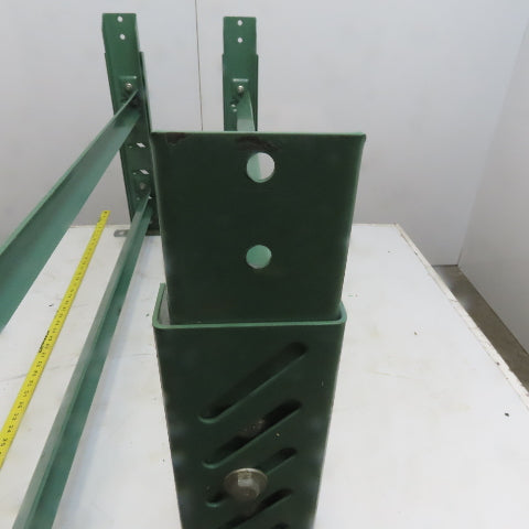 42" Wide Conveyor Legs Floor Support 22" to 38" Adjustable Height Lot of 2