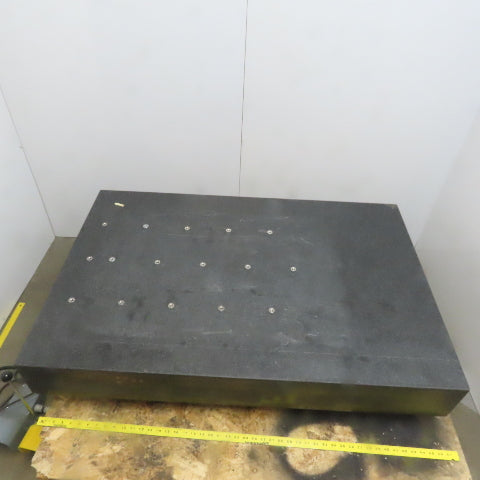 30-5/8"x46-3/4"x3-6-1/2" Black Granite Surface Plate W/Leveling Feet