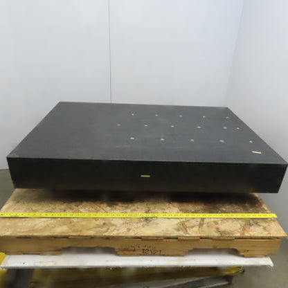 30-5/8"x46-3/4"x3-6-1/2" Black Granite Surface Plate W/Leveling Feet
