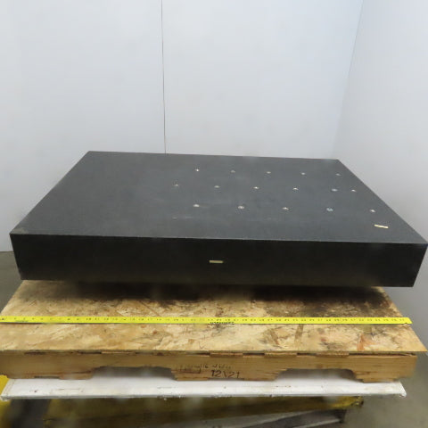 30-5/8"x46-3/4"x3-6-1/2" Black Granite Surface Plate W/Leveling Feet