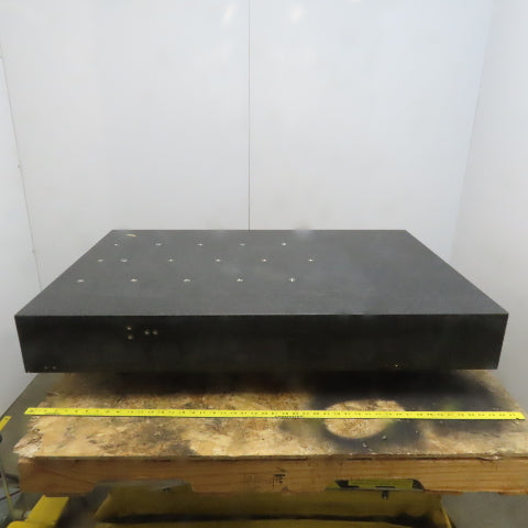 30-5/8"x46-3/4"x3-6-1/2" Black Granite Surface Plate W/Leveling Feet