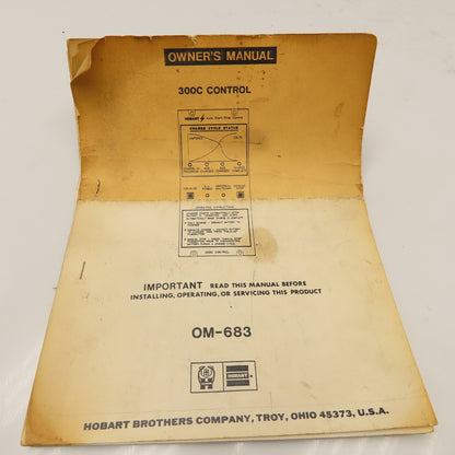 Hobart 300C Battery Charger Auto Start/Stop Control Parts Or Repair