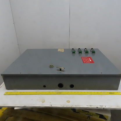 220/440V Line 600V 30A Prewired 4 Motor Control Cabinet W/ Selectors Indicators