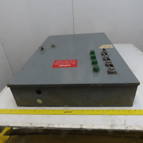 220/440V Line 600V 30A Prewired 4 Motor Control Cabinet W/ Selectors Indicators