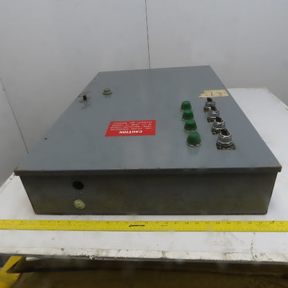 220/440V Line 600V 30A Prewired 4 Motor Control Cabinet W/ Selectors Indicators