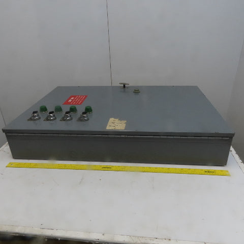 220/440V Line 600V 30A Prewired 4 Motor Control Cabinet W/ Selectors Indicators