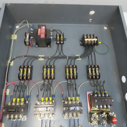 220/440V Line 600V 30A Prewired 4 Motor Control Cabinet W/ Selectors Indicators