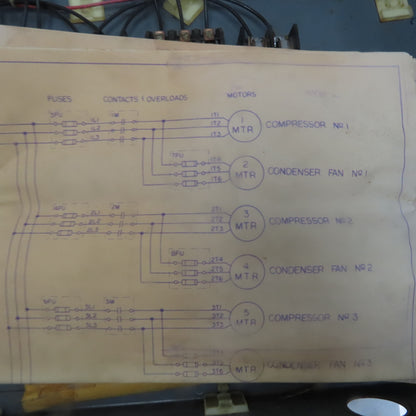 220/440V Line 600V 30A Prewired 4 Motor Control Cabinet W/ Selectors Indicators