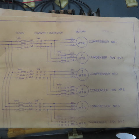 220/440V Line 600V 30A Prewired 4 Motor Control Cabinet W/ Selectors Indicators