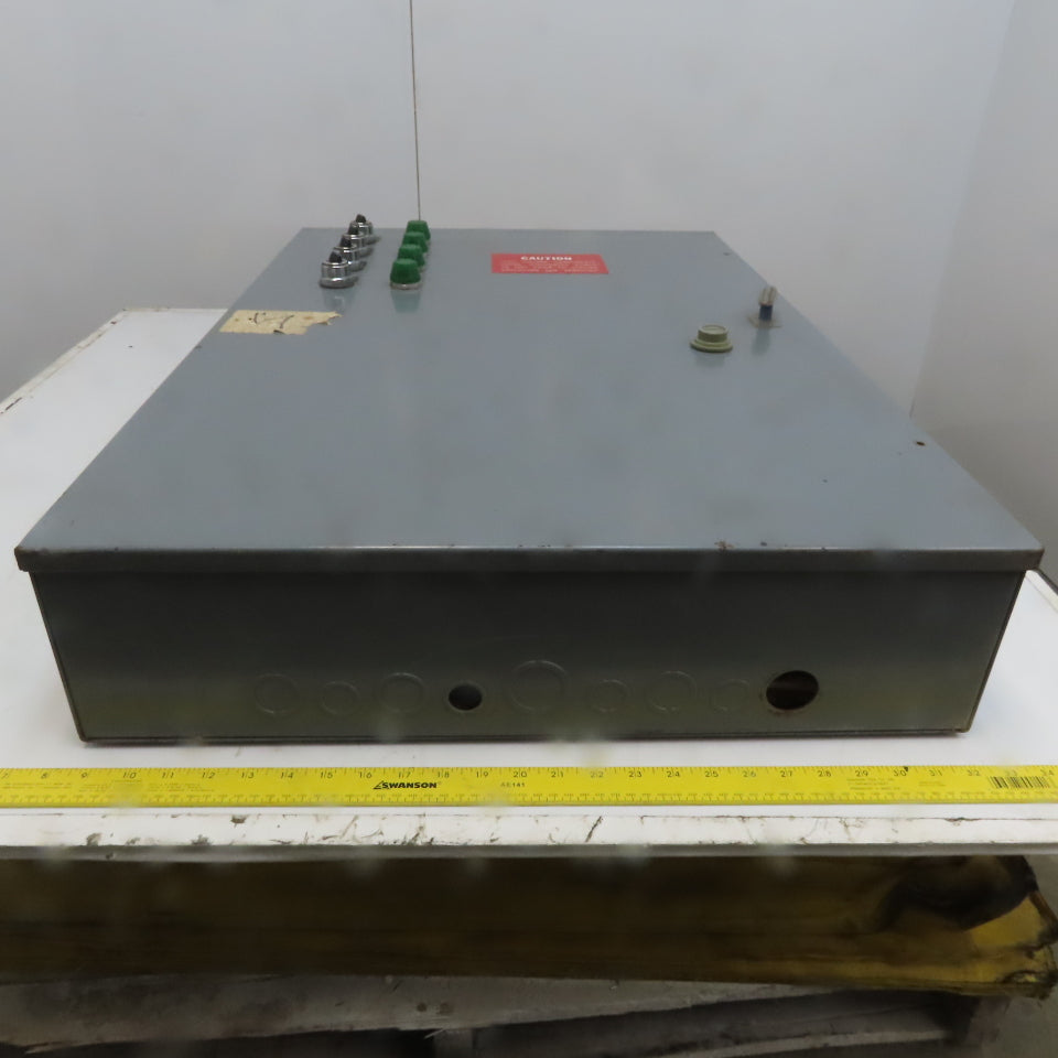 220/440V Line 600V 30A Prewired 4 Motor Control Cabinet W/ Selectors Indicators