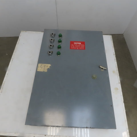 220/440V Line 600V 30A Prewired 4 Motor Control Cabinet W/ Selectors Indicators