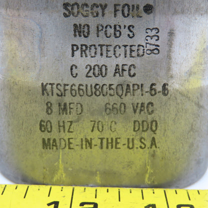 Cornell Dubilier KTSF66U805QAPI-6-6 8MFD 660VAC Capacitor
