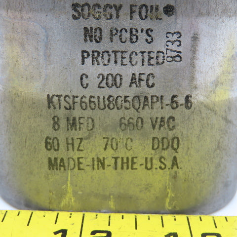 Cornell Dubilier KTSF66U805QAPI-6-6 8MFD 660VAC Capacitor