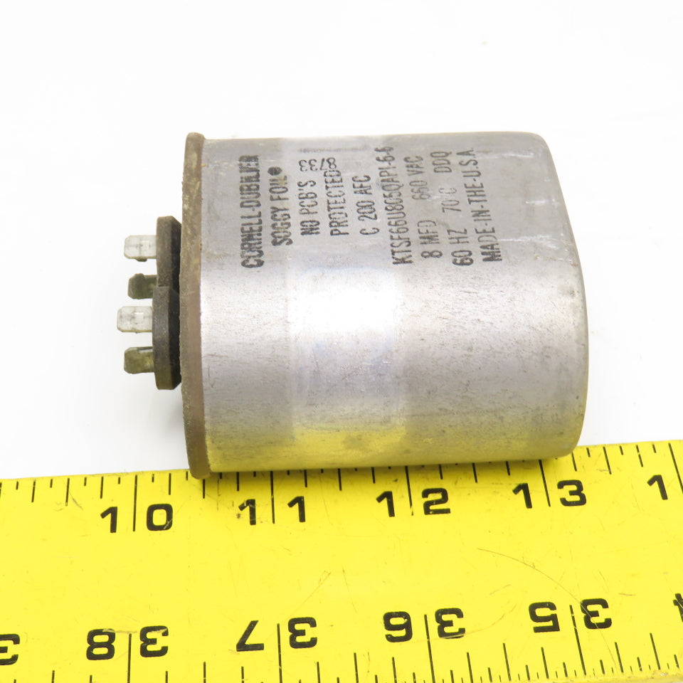 Cornell Dubilier KTSF66U805QAPI-6-6 8MFD 660VAC Capacitor