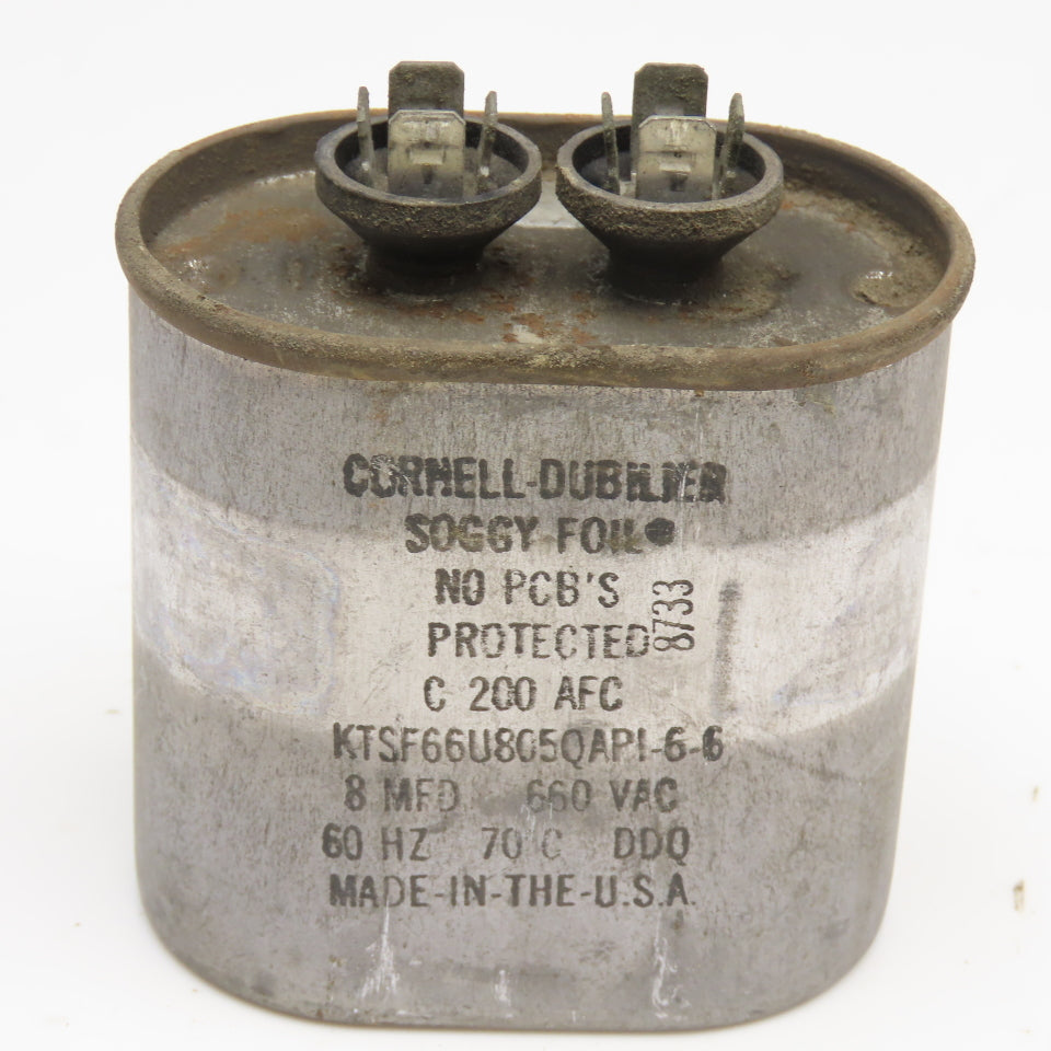 Cornell Dubilier KTSF66U805QAPI-6-6 8MFD 660VAC Capacitor