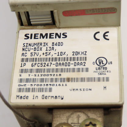 Siemens 6FC5357-0BB33-0AE3 Sinumerik 840D NCU Box 13A Version G